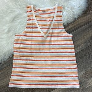Madewell Whisper Cotton Fieldgate Stripe Tank